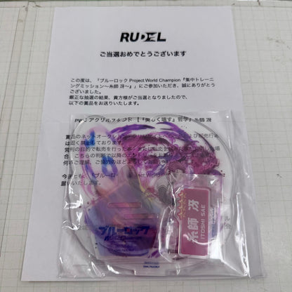 その他ホビー 未開封 ブルーロック PWC アクリルスタンド 美しく壊す 哲学 糸師冴【741-7363】【瀬戸大橋店】