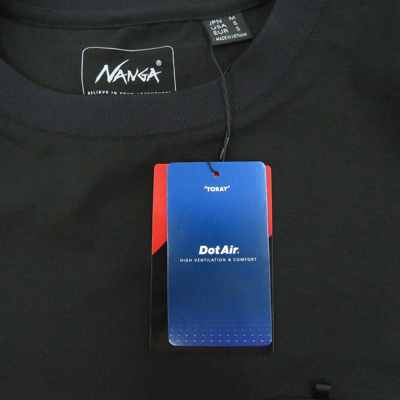 NANGA | ナンガ ドットエア コンフィー Tシャツ 半袖Ｔシャツ ブラック サイズ：M【瀬戸大橋店】