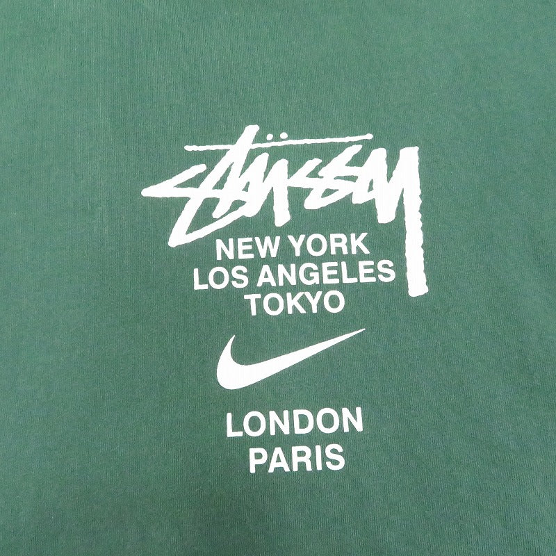 NIKE | ナイキ ×STUSSY 半袖Ｔシャツ DD3343-341 グリーン サイズ：L【瀬戸大橋店】