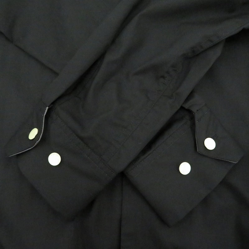 SAVOY CLOTHING | サヴォイクロージング Rock’n’Roll Two-Tone Shirts 長袖シャツ SVY-SH308 ブラック サイズ：L【瀬戸大橋店】