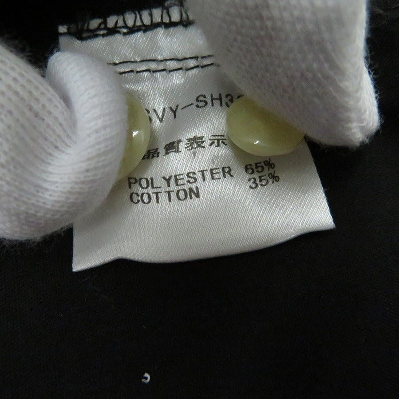 SAVOY CLOTHING | サヴォイクロージング Rock’n’Roll Two-Tone Shirts 長袖シャツ SVY-SH308 ブラック サイズ：L【瀬戸大橋店】