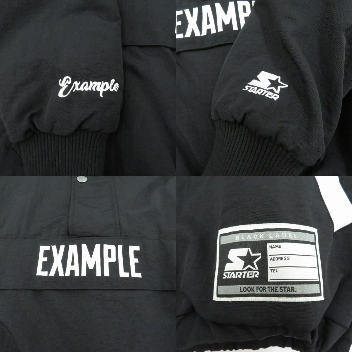 EXAMPLE | イグザンプル ×STARTER BLACK LABEL アノラックパーカー その他アウター ブラック サイズ：M【瀬戸大橋店】