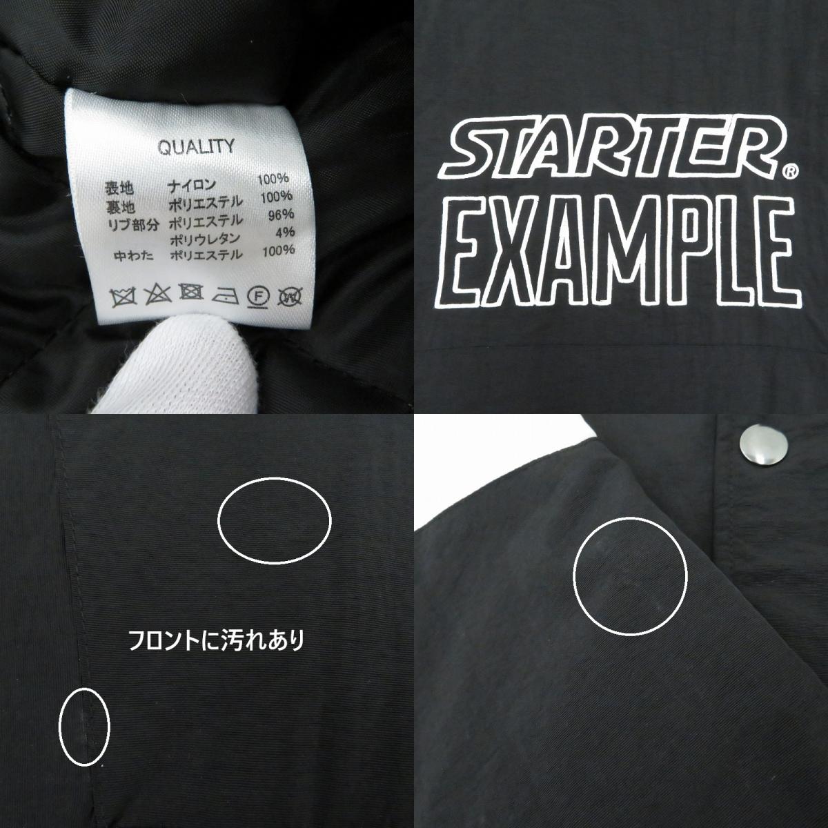 EXAMPLE | イグザンプル ×STARTER BLACK LABEL アノラックパーカー その他アウター ブラック サイズ：M【瀬戸大橋店】