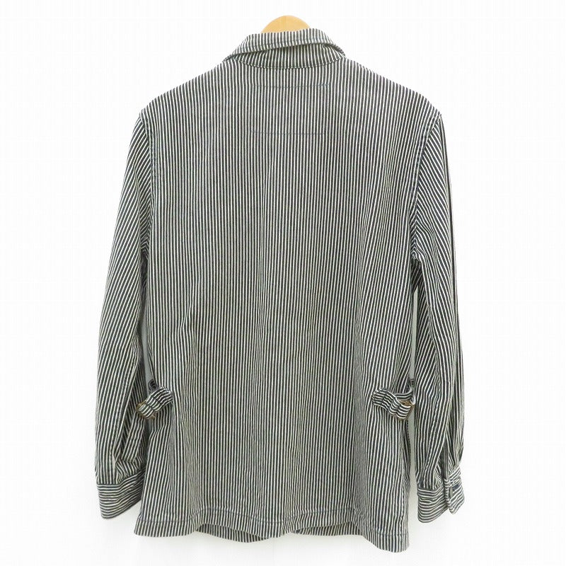 YAMANE DELUXE | ヤマネデラックス ヒッコリーストライプ カバーオール ブルー サイズ：38【瀬戸大橋店】