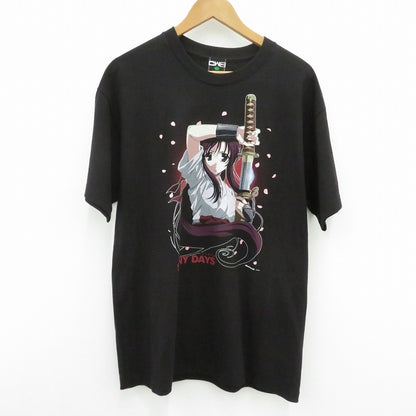 Short sleeve tee “SHINY DAYS” 半袖Ｔシャツ ×School Days(0verflow) Chillweeb ブラック サイズ：L【瀬戸大橋店】