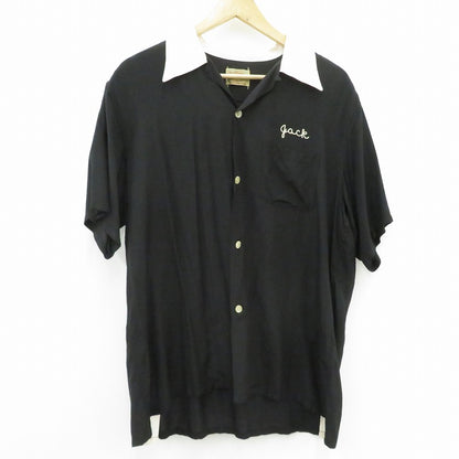 Style Eyes(東洋エンタープライズ | スタイルアイズトウヨウトーヨー RAYON BOWLING SHIRT ボーリングシャツ その他トップス SE38617/“HOLY ROLLERS” ブラック サイズ：L【瀬戸大橋店】