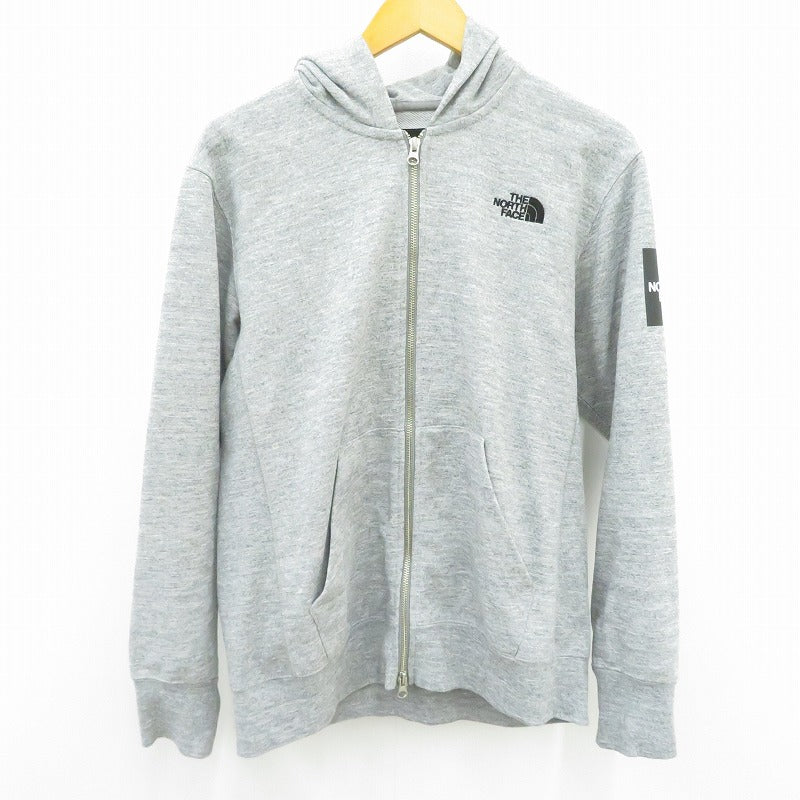 THE NORTH FACE | ザ・ノースフェイス スクエアロゴフルジップ パーカー NT11952 グレー サイズ：L【瀬戸大橋店】