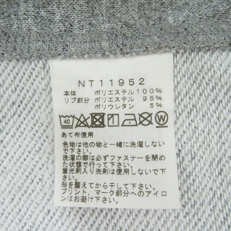 THE NORTH FACE | ザ・ノースフェイス スクエアロゴフルジップ パーカー NT11952 グレー サイズ：L【瀬戸大橋店】