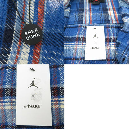 JORDAN | ジョーダン ×Awake NY Flannel Shirt 長袖シャツ FQ5454-498 ブルー サイズ：M【瀬戸大橋店】