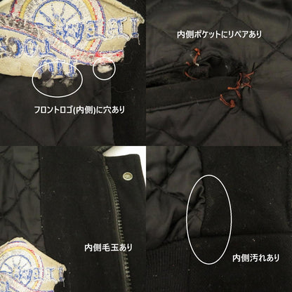 VINTAGE衣料 | ヴィンテージイリョウ 80s~90s スタジャン ブランド:union line サイズ:2XL ブラック【瀬戸大橋店】
