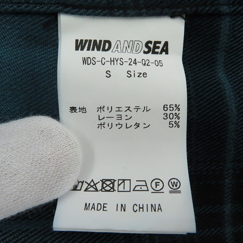 HYSTERIC GLAMOUR | ヒステリックグラマー ×WIND AND SEA 長袖シャツ WDS-C-HYS-24-Q2-05 グリーン サイズ：S【瀬戸大橋店】