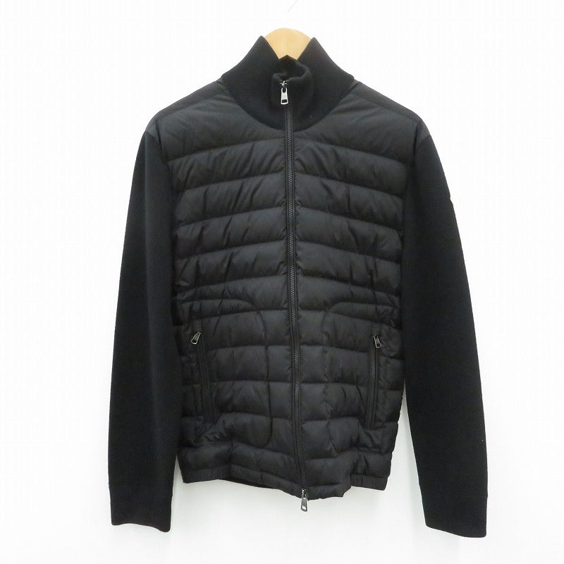MONCLER | モンクレール CARDIGAN TRICOT ダウンジャケット ダウンジャケット J20919B50700 ブラック サイズ：L【瀬戸大橋店】