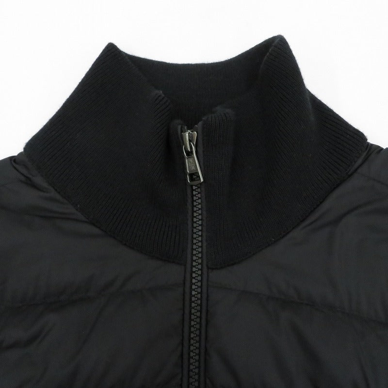MONCLER | モンクレール CARDIGAN TRICOT ダウンジャケット ダウンジャケット J20919B50700 ブラック サイズ：L【瀬戸大橋店】