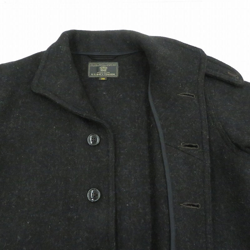 Buzz Rickson's | バズリクソンズ “U.S.NAVY UNIFORM” SUBMARINE CLOTHING WINTER WOOLEN ウールジャケット その他アウター BR15764 ブラック サイズ：38【瀬戸大橋店】