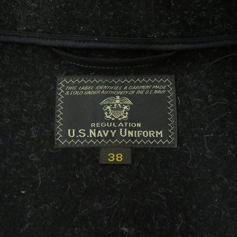 Buzz Rickson's | バズリクソンズ “U.S.NAVY UNIFORM” SUBMARINE CLOTHING WINTER WOOLEN ウールジャケット その他アウター BR15764 ブラック サイズ：38【瀬戸大橋店】