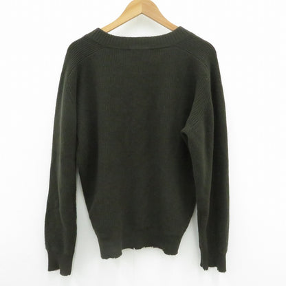 nikki essential Wool Harf Cardigan ST V-neck カーディガン NEP-AW2403 カーキ サイズ：2【瀬戸大橋店】
