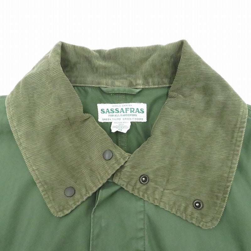 SASSAFRAS | ササフラス Digs Crew Coat その他アウター グリーン サイズ：M【瀬戸大橋店】