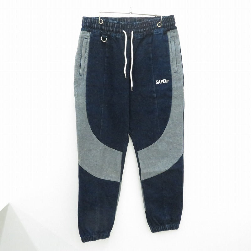 SAPEur | サプール DENIM TRACK PANTS デニムトラックパンツ デニムパンツ ブルー サイズ：XXL【瀬戸大橋店】