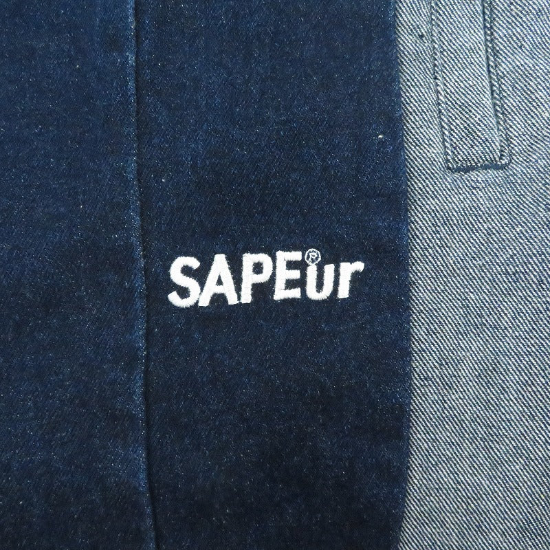 SAPEur | サプール DENIM TRACK PANTS デニムトラックパンツ デニムパンツ ブルー サイズ：XXL【瀬戸大橋店】