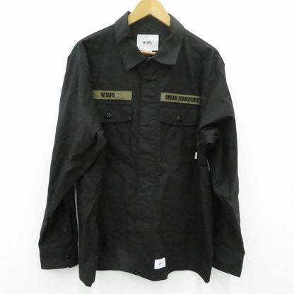 W)TAPS | ダブルタップス FLYERS/LS/COTTON.WEATHER 長袖シャツ 211BRDT-SHM03 ブラック サイズ：3【瀬戸大橋店】