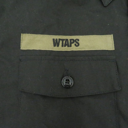 W)TAPS | ダブルタップス FLYERS/LS/COTTON.WEATHER 長袖シャツ 211BRDT-SHM03 ブラック サイズ：3【瀬戸大橋店】