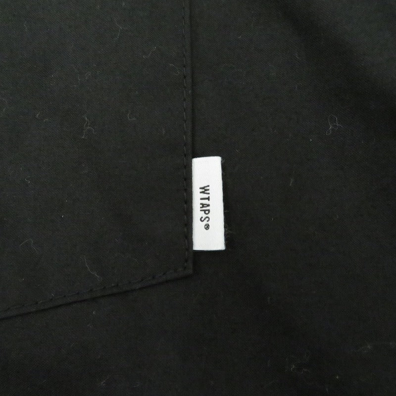 W)TAPS | ダブルタップス FLYERS/LS/COTTON.WEATHER 長袖シャツ 211BRDT-SHM03 ブラック サイズ：3【瀬戸大橋店】