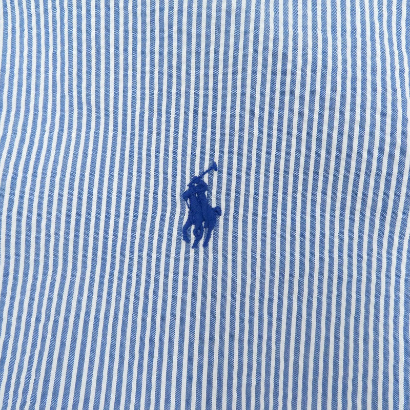 POLO RALPH LAUREN | ポロ・ラルフローレン classic fit Guaranteed to Wrinkle 半袖シャツ ブルー サイズ：XL【瀬戸大橋店】