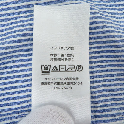 POLO RALPH LAUREN | ポロ・ラルフローレン classic fit Guaranteed to Wrinkle 半袖シャツ ブルー サイズ：XL【瀬戸大橋店】