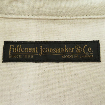 FULL COUNT | フルカウント Baseball Stripe Pullover Shirts 長袖シャツ 4080 ベージュ サイズ：38【瀬戸大橋店】