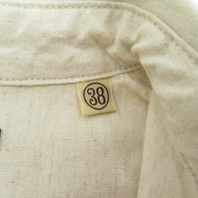 FULL COUNT | フルカウント Baseball Stripe Pullover Shirts 長袖シャツ 4080 ベージュ サイズ：38【瀬戸大橋店】