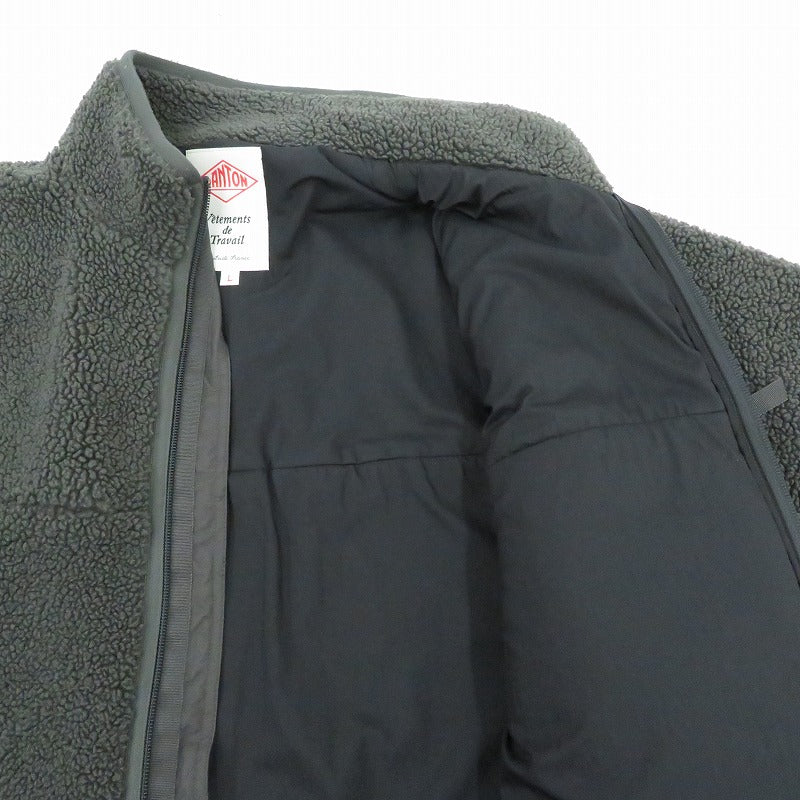 Danton | ダントン INSULATION STAND COLLAR BOA JACKET ボアジャケット その他アウター DT-A0195 LBA グレー サイズ：L【瀬戸大橋店】