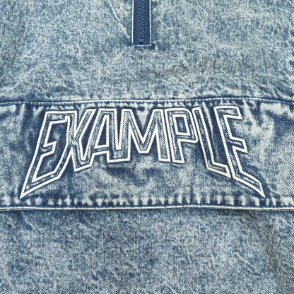 EXAMPLE | イグザンプル ×STARTER CHEMICAL WASH ANORAK JACKET パーカー アノラックパーカー ブルー サイズ：M【瀬戸大橋店】