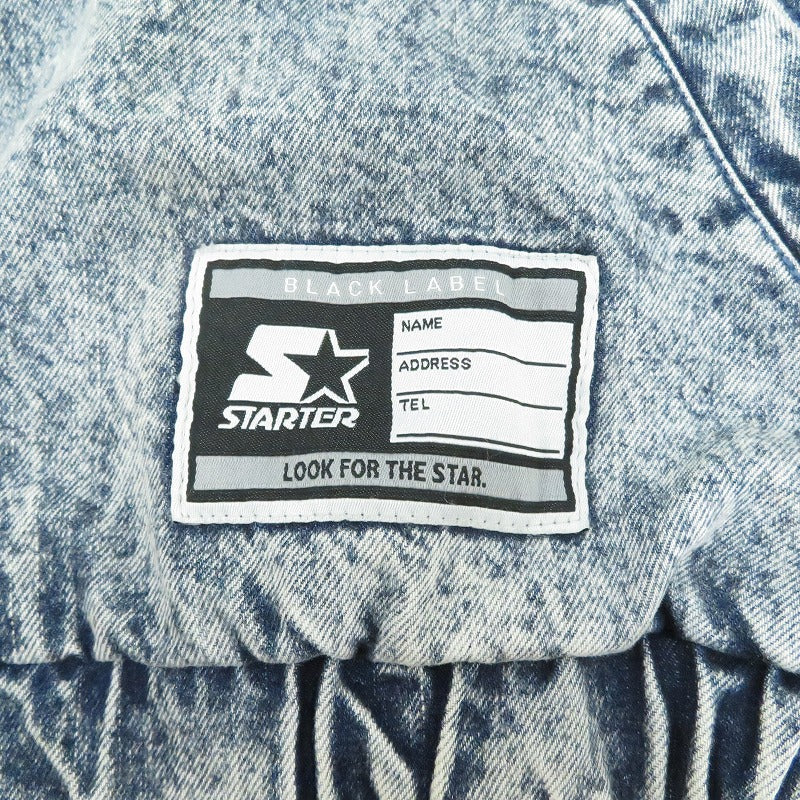 EXAMPLE | イグザンプル ×STARTER CHEMICAL WASH ANORAK JACKET パーカー アノラックパーカー ブルー サイズ：M【瀬戸大橋店】