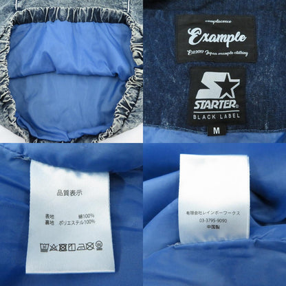 EXAMPLE | イグザンプル ×STARTER CHEMICAL WASH ANORAK JACKET パーカー アノラックパーカー ブルー サイズ：M【瀬戸大橋店】