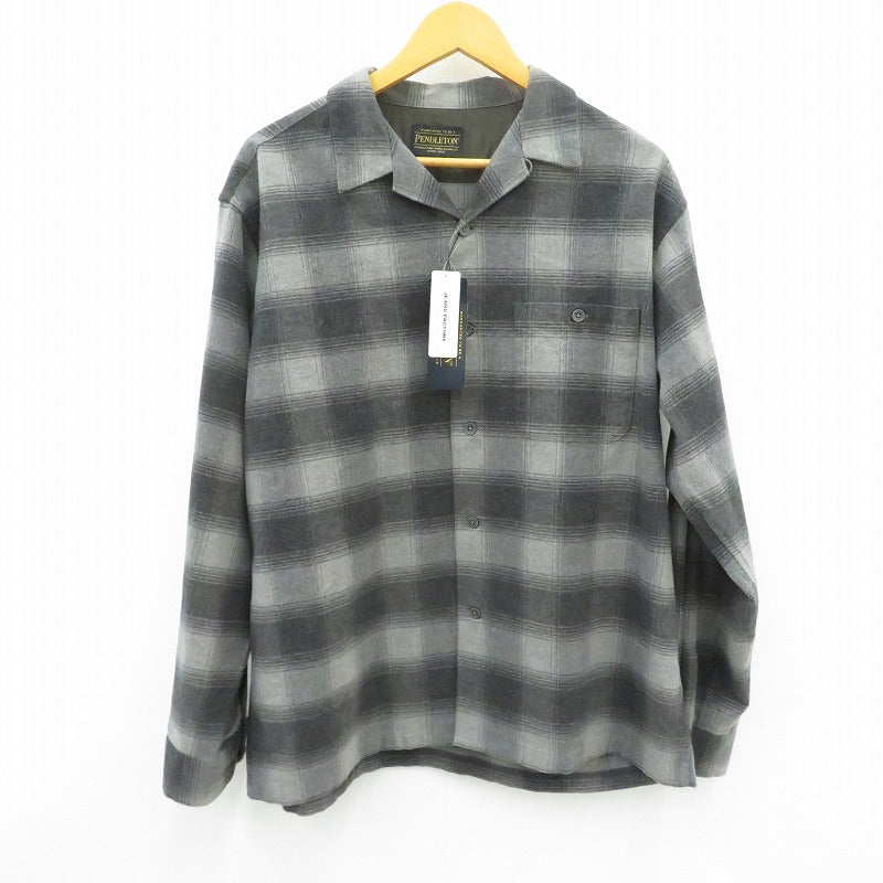 PENDLETON | ペンドルトン 別注 シングルポケット オンブレチェックシャツ 長袖シャツ 6475-5215 グレー サイズ：L【瀬戸大橋店】