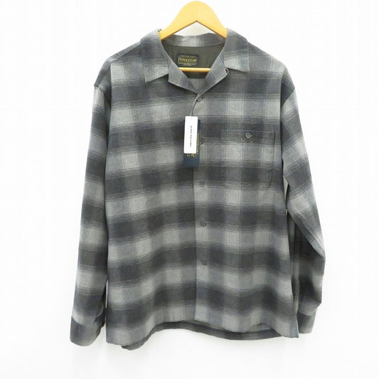 PENDLETON | ペンドルトン 別注 シングルポケット オンブレチェックシャツ 長袖シャツ 6475-5215 グレー サイズ：L【瀬戸大橋店】