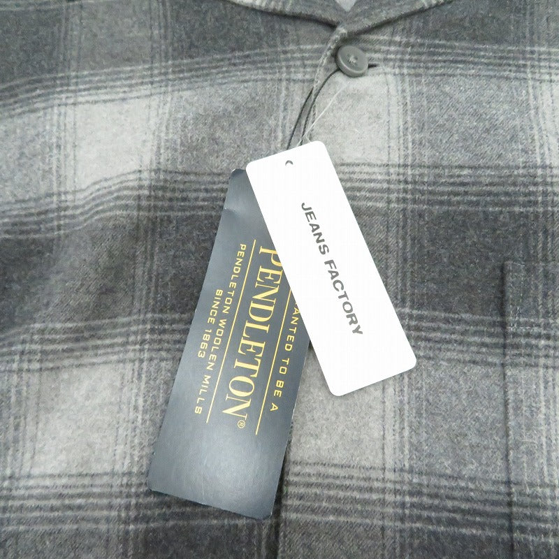 PENDLETON | ペンドルトン 別注 シングルポケット オンブレチェックシャツ 長袖シャツ 6475-5215 グレー サイズ：L【瀬戸大橋店】