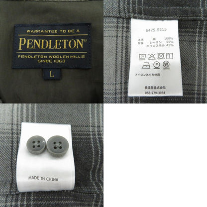 PENDLETON | ペンドルトン 別注 シングルポケット オンブレチェックシャツ 長袖シャツ 6475-5215 グレー サイズ：L【瀬戸大橋店】