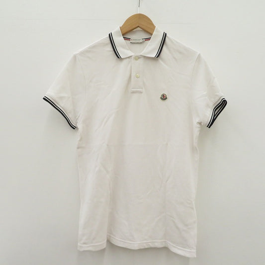 MONCLER | モンクレール MAGLIA POLO ポロシャツ 410918304399 ホワイト サイズ：M【瀬戸大橋店】