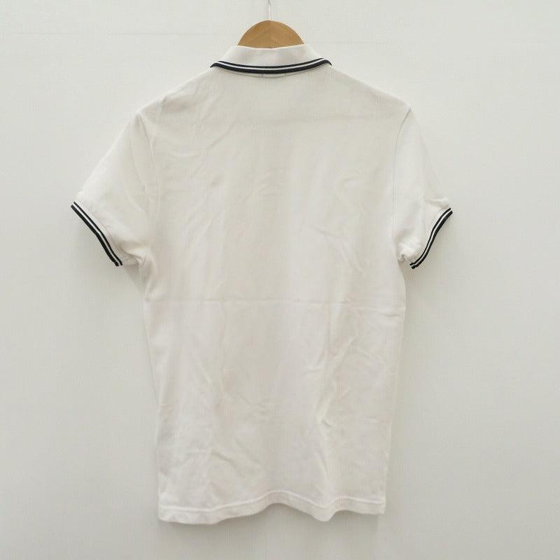 MONCLER | モンクレール MAGLIA POLO ポロシャツ 410918304399 ホワイト サイズ：M【瀬戸大橋店】