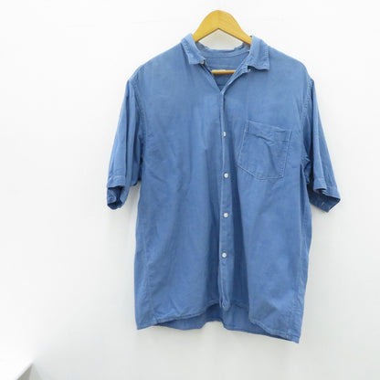 COMOLI | コモリ ベタシャンオープンカラーシャツ 半袖シャツ ブルー サイズ：2【瀬戸大橋店】