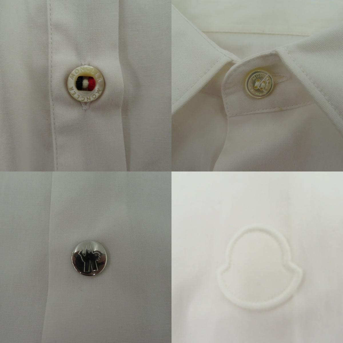 MONCLER | モンクレール CAMICIA 22年 長袖シャツ ホワイト サイズ：L【瀬戸大橋店】