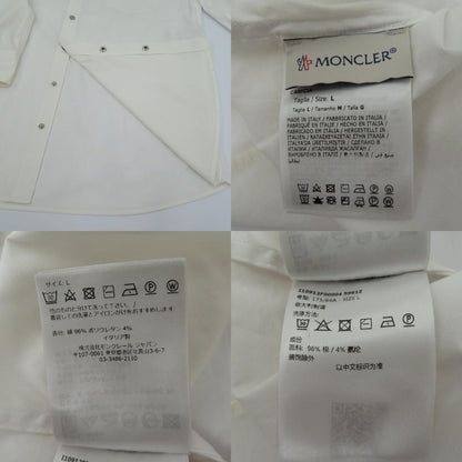 MONCLER | モンクレール CAMICIA 22年 長袖シャツ ホワイト サイズ：L【瀬戸大橋店】
