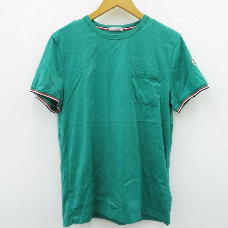 MONCLER | モンクレール MAGLIA T-SHIRT 18年製 半袖Ｔシャツ E10918019800 グリーン サイズ：M【瀬戸大橋店】