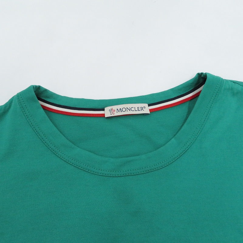 MONCLER | モンクレール MAGLIA T-SHIRT 18年製 半袖Ｔシャツ E10918019800 グリーン サイズ：M【瀬戸大橋店】