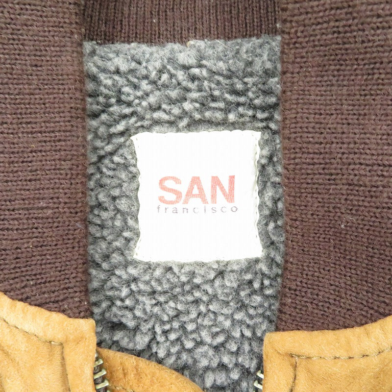 SAN FRANCISCO | サンフランシスコ ジャケット レザー ベージュ サイズ：M【瀬戸大橋店】