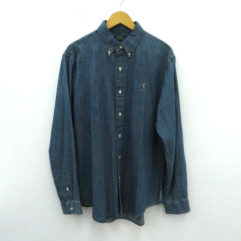 POLO RALPH LAUREN | ポロ・ラルフローレン 長袖シャツ ブルー サイズ：XL【瀬戸大橋店】