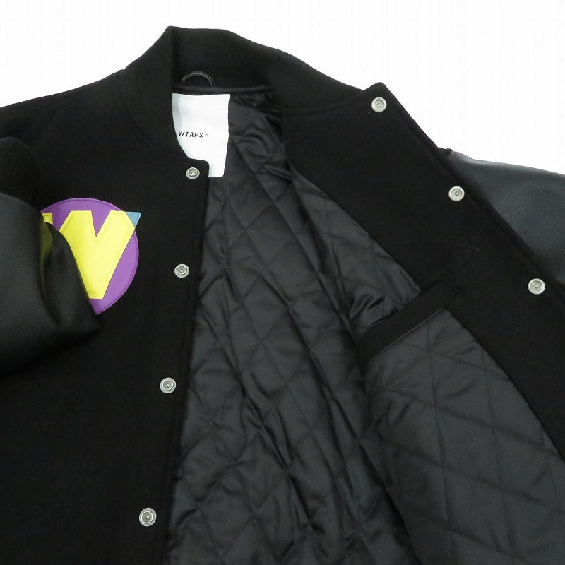 W)TAPS | ダブルタップス BC JACKET 25AW スタジャン 252CWDT-JKM02 ブラック サイズ：1【瀬戸大橋店】
