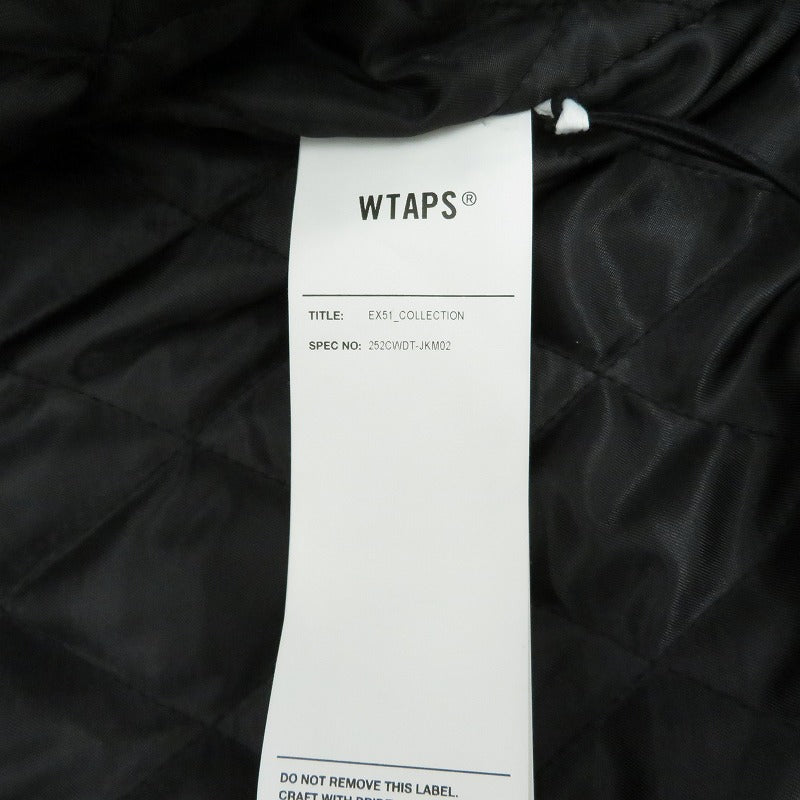 W)TAPS | ダブルタップス BC JACKET 25AW スタジャン 252CWDT-JKM02 ブラック サイズ：1【瀬戸大橋店】