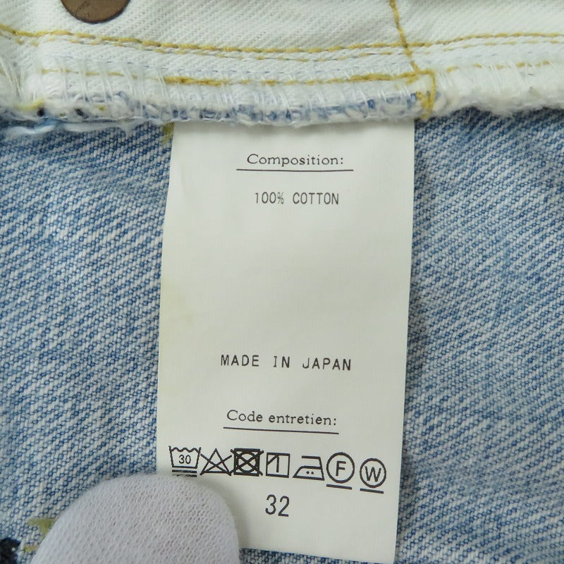 A.PRESSE | アプレッセ Washed Denim Pants デニムパンツ ブルー サイズ：32【瀬戸大橋店】